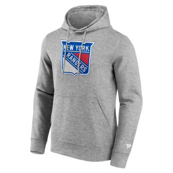 New York Rangers hanorac de bărbați cu glugă Primary Logo Graphic Hoodie Sport Gray Heather