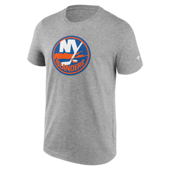 New York Islanders tricou de bărbați Primary Logo Graphic Sport Gray Heather
