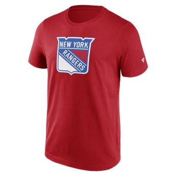 New York Rangers tricou de bărbați Primary Logo Graphic Athletic Red