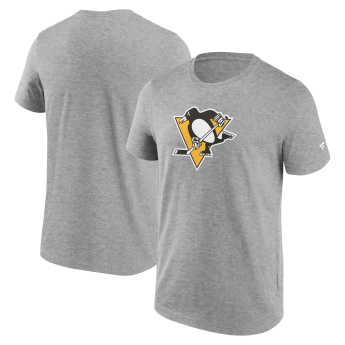 Pittsburgh Penguins tricou de bărbați Primary Logo Graphic Sport Gray Heather