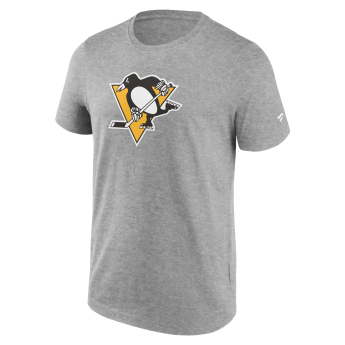 Pittsburgh Penguins tricou de bărbați Primary Logo Graphic Sport Gray Heather