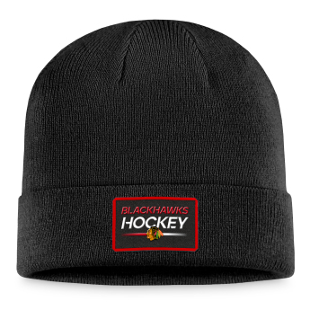 Chicago Blackhawks căciulă de iarnă Authentic Pro Prime Cuffed Beanie black