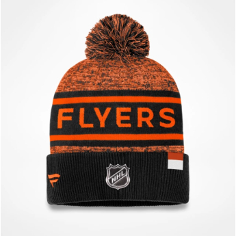 Philadelphia Flyers căciulă de iarnă Authentic Pro Rink Heathered Cuffed Pom Knit