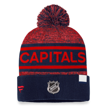 Washington Capitals căciulă de iarnă Authentic Pro Rink Heathered Cuffed Pom Knit