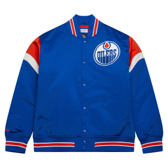 Edmonton Oilers geacă de bărbați NHL Heavyweight Satin Jacket