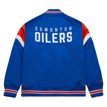 Edmonton Oilers geacă de bărbați NHL Heavyweight Satin Jacket
