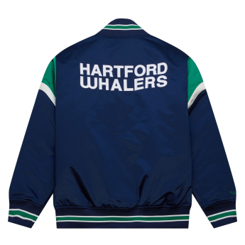 Hartford Whalers geacă de bărbați NHL Heavyweight Satin Jacket