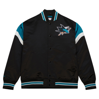 San Jose Sharks geacă de bărbați NHL Heavyweight Satin Jacket