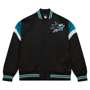 San Jose Sharks geacă de bărbați NHL Heavyweight Satin Jacket