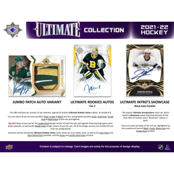 NHL cutii Cărți de hochei NHL 2021-22 Upper Deck Ultimate Hobby Box