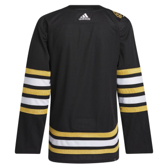 Boston Bruins tricou de hochei adidas Black 100th Anniversary Primegreen Authentic Jersey