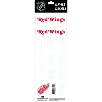 Detroit Red Wings abțibilduri pentru cască Decals White