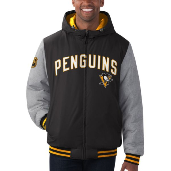 Pittsburgh Penguins geacă de bărbați cu glugă Cold Front Polyfilled Padded Jacket w. Hood