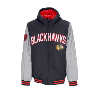 Chicago Blackhawks geacă de bărbați cu glugă Cold Front Polyfilled Padded Jacket w. Hood