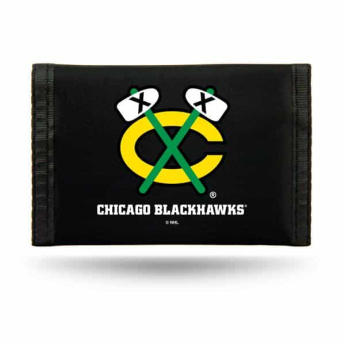 Chicago Blackhawks portofel Nylon Trifold black