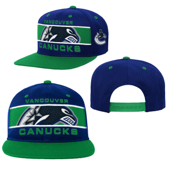 Vancouver Canucks șapcă flat de copii Logo Bar Deadstock Snapback