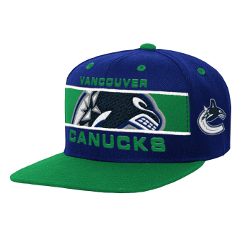 Vancouver Canucks șapcă flat de copii Logo Bar Deadstock Snapback