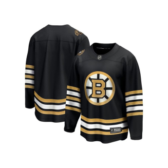 Boston Bruins tricou de hochei pentru copii Black 100th Anniversary Replica Jersey