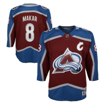 Colorado Avalanche tricou de hochei pentru copii Cale Makar Premier Home