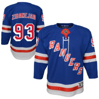 New York Rangers tricou de hochei pentru copii Mika Zibanejad Premier Home