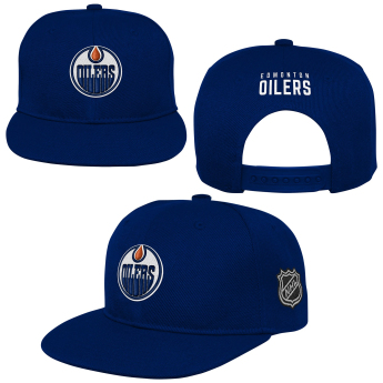Edmonton Oilers șapcă flat de copii Logo Flatbrim Snapback