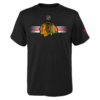 Chicago Blackhawks tricou de copii Apro Logo Ss Ctn Tee black