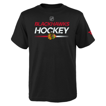 Chicago Blackhawks tricou de copii Apro Wordmark Ss Ctn Tee black