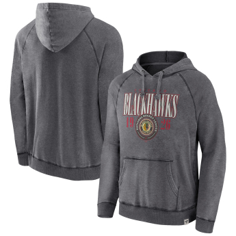 Chicago Blackhawks hanorac de bărbați cu glugă A/LS Hoodie grey