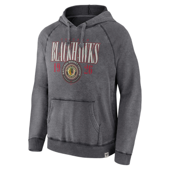 Chicago Blackhawks hanorac de bărbați cu glugă A/LS Hoodie grey