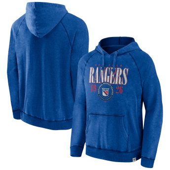 New York Rangers hanorac de bărbați cu glugă A/LS Hoodie blue