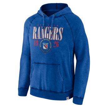 New York Rangers hanorac de bărbați cu glugă A/LS Hoodie blue