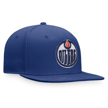Edmonton Oilers șapcă flat Core Snapback blue