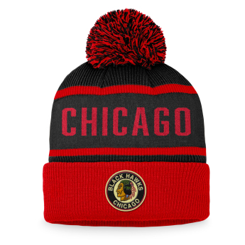 Chicago Blackhawks căciulă de iarnă Heritage Beanie Cuff with Pom