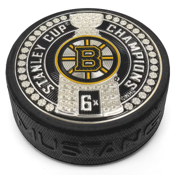 Boston Bruins puc 6-Time Stanley Cup Champions 3 Dynasty Trimflexx Puck