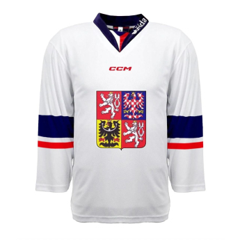 Echipa națională de hochei tricou de hochei Czech Republic 2023/24 CCM Fandres replica white