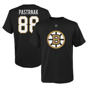 Boston Bruins tricou de copii David Pastrňák #88 Player Name & Number