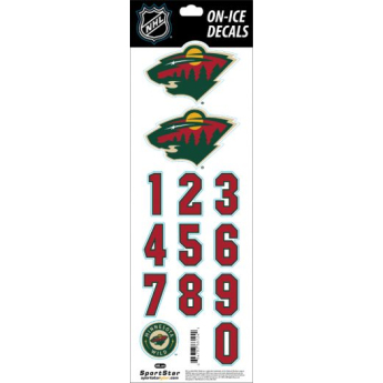 Minnesota Wild abțibilduri pentru cască Decals
