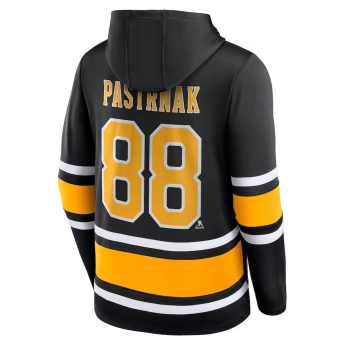 Boston Bruins hanorac de bărbați cu glugă Pastrňák Name & Number Lace-Up Pullover Hoodie