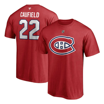 Montreal Canadiens tricou de bărbați Caufield #22 Authentic Stack Name & Number