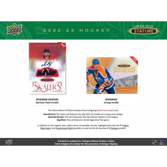 NHL cutii Cărți de hochei NHL 2022-23 Upper Deck Stature Hobby Box