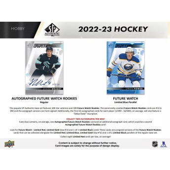 NHL cutii Cărți de hochei NHL 2022-23 Upper Deck SP Hockey Hobby Box