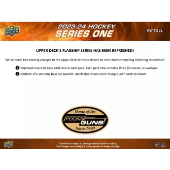NHL cutii Cărți de hochei NHL 2023-24 Upper Deck Series 1 Gravity Retail Box