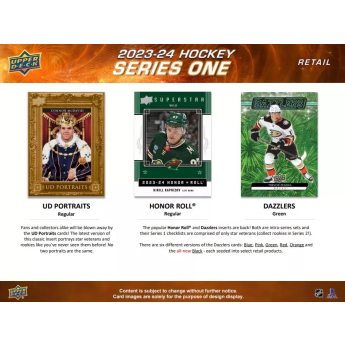 NHL cutii Cărți de hochei NHL 2023-24 Upper Deck Series 1 Gravity Retail Box