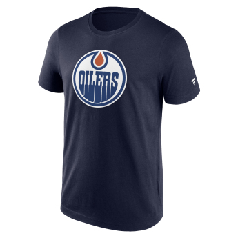 Edmonton Oilers tricou de bărbați Primary Logo Graphic T-Shirt blue