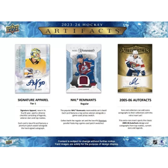 NHL cutii Cărți de hochei NHL 2023-24 Upper Deck Artifacts Hockey Hobby Box