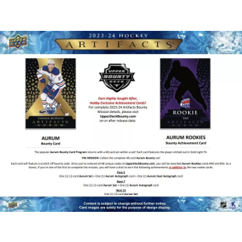 NHL cutii Cărți de hochei NHL 2023-24 Upper Deck Artifacts Hockey Hobby Box