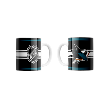 San Jose Sharks cană FaceOff Logo NHL (330 ml)