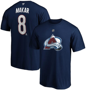 Colorado Avalanche tricou de bărbați Cale Makar #8 Name & Number navy