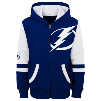 Tampa Bay Lightning hanorac cu glugă pentru copii faceoff colorblocked fleece full-zip