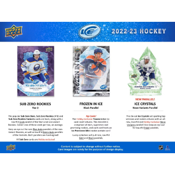 NHL cutii Cărți de hochei NHL 2022-23 Upper Deck Ice Hobby Box